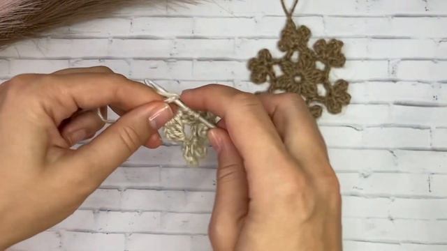 ❄️Снежинка крючком за 15 минут!!❄️ смотреть онлайн