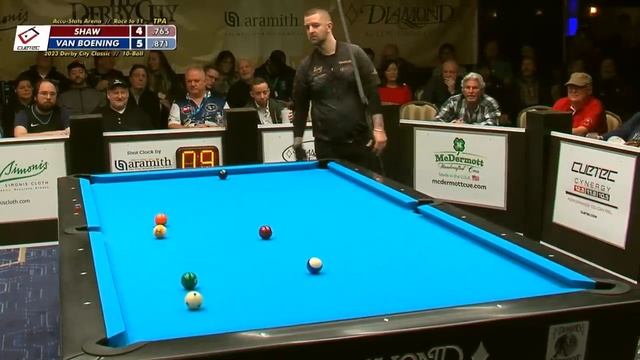 SHANE VAN BOENING VS JAYSON SHAW - 2023 DERBY CITY CLASSIC BIGFOOT 10-BALL CHALLENGE смотреть онлайн