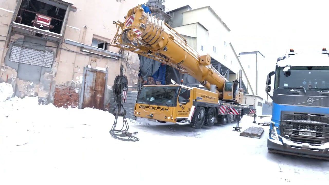 ЗАВЕРШАЕМ РЕЙС. РАБОТА КРАНА LTM 1250-6.1 смотреть онлайн