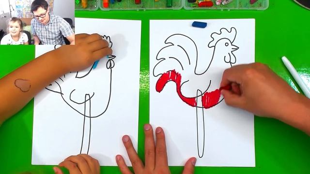 Как нарисовать ЛЕДЕНЕЦ на палочке ПЕТУШОК с Аней смотреть онлайн