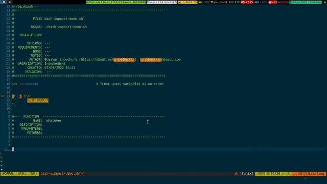Bash Support Plugin In VIM 2022_07_04_15:41:42 смотреть онлайн