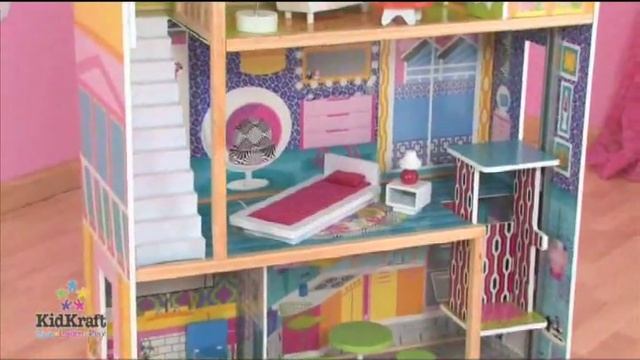 Super Groovy 65190 KidKraft Wooden Dollhouse смотреть онлайн