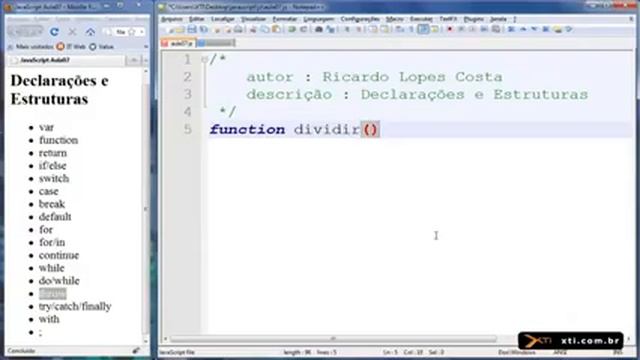 Curso JavaScript #15 Estruturas e Declarações var function смотреть онлайн