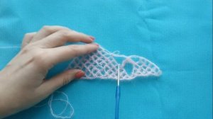 «Турецкая шаль» связанная с помощью пластиковой карты/crochet shawl
