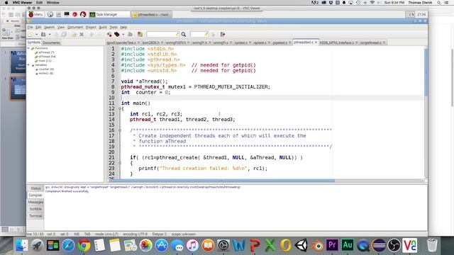 C Programming on Raspberry Pi - pthread смотреть онлайн