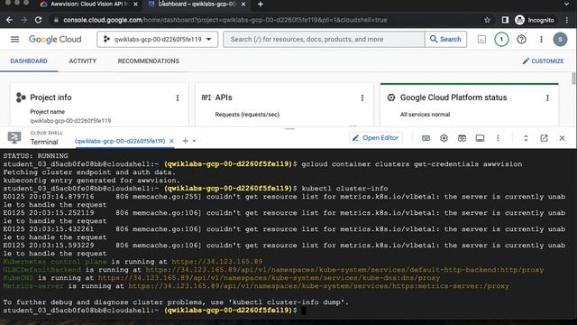 Awwvision Cloud Vision API from a Kubernetes Cluster GSP066 смотреть онлайн