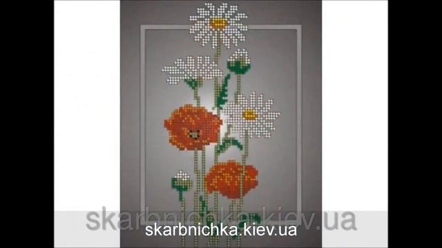 Вышивка бисером. Схемы для вышивки "Маки" смотреть онлайн