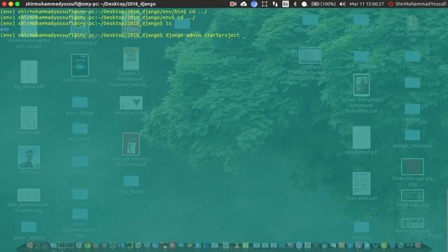 Create Django2 project using terminal in ubuntu 14.04 смотреть онлайн