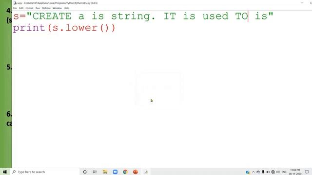 CS11 Chapter 06 Strings in Python Video 04 String methods смотреть онлайн