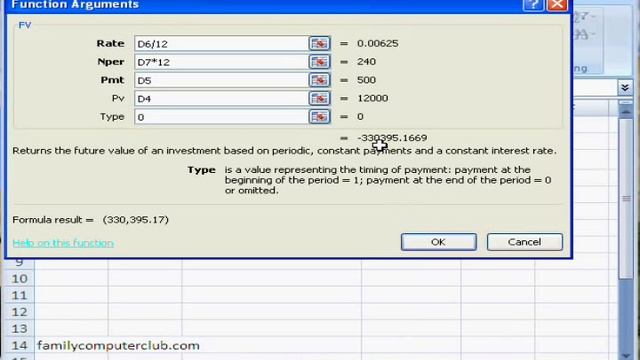 Future value (FV) in Excel смотреть онлайн