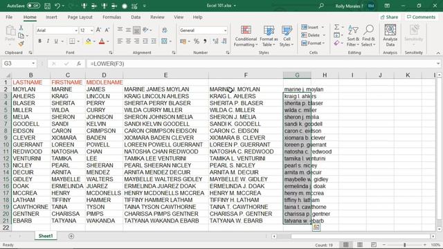 Microsoft Excel 365 Tutorial: Text to Columns & Basic String or Text Functions смотреть онлайн