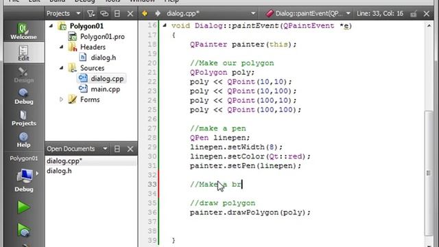 C++ Qt 76 - QPolygon and QPainterPath смотреть онлайн