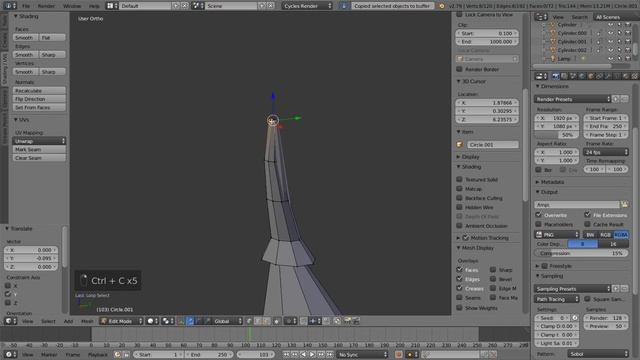 #41 Моделируем лоуполи ёлку в Blender (lowpoly)