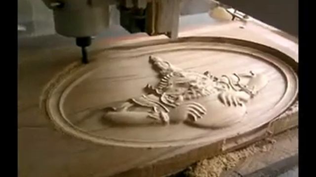 CNC-ЧПУ резьба по дереву картины- CNC carving picture смотреть онлайн