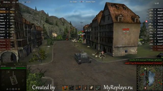 WOT: Lakeville - VK 4502 (P) Ausf. B - 2 frags смотреть онлайн