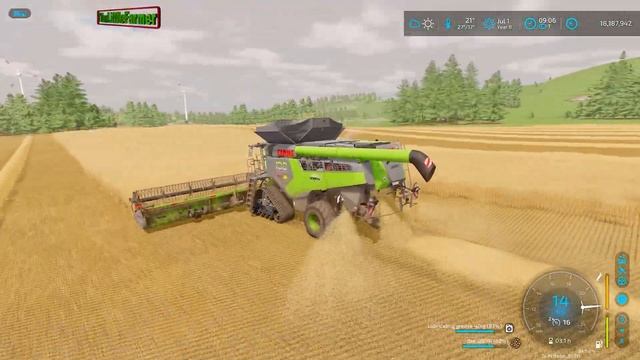 HARVESTING 12,8 ha of OAT w/ The CLAAS LEXION 8900 HARVESTER?SURVIVAL in No Man's Land Ep.287?#FS22 смотреть онлайн