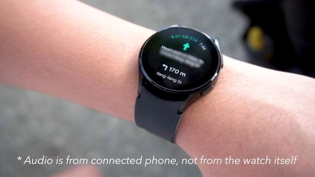 Google Maps on the Galaxy Watch 4 смотреть онлайн