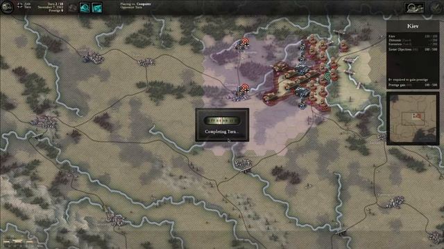 Прохождение Unity of command Dlc Red Turn: Kiev Brilliant campaing смотреть онлайн