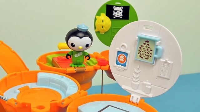 Октонавты и их подводная ОктоБаза - Игрушки капитан Барнаклз, Квази, Пейзо и Шеллингтон смотреть онлайн