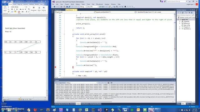c# quick sort with generics in 6 min смотреть онлайн