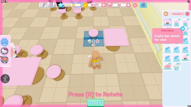 My Hello Kitty Cafe Roblox Kroshik Day Game смотреть онлайн