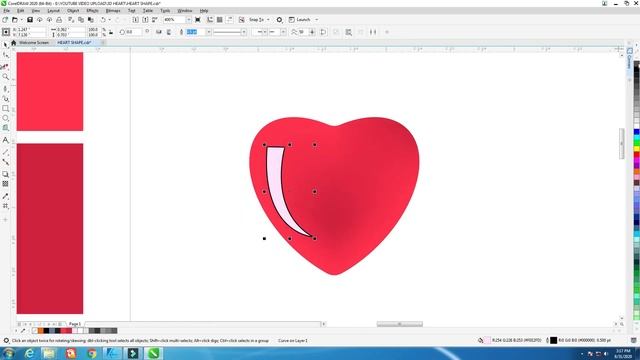 3d vector logo design in coreldraw | heart design in hindi смотреть онлайн