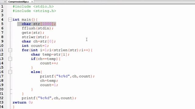 Compression Algorithm | Problem - 6 | C | Java | Python | The Coding Bytes смотреть онлайн