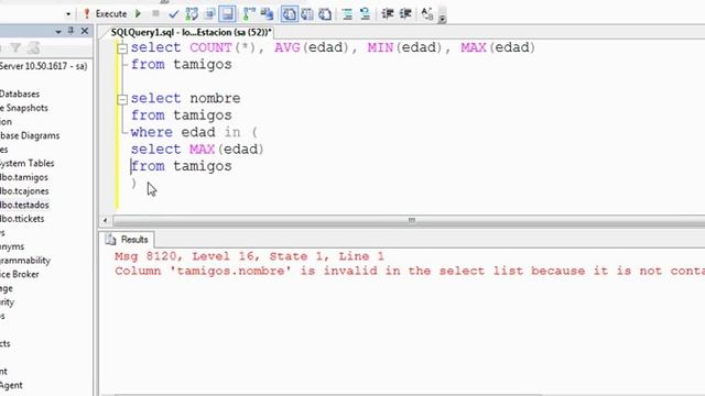 Tutorial SQL usando Ms SQL Server 2008 R2, parte 11 смотреть онлайн