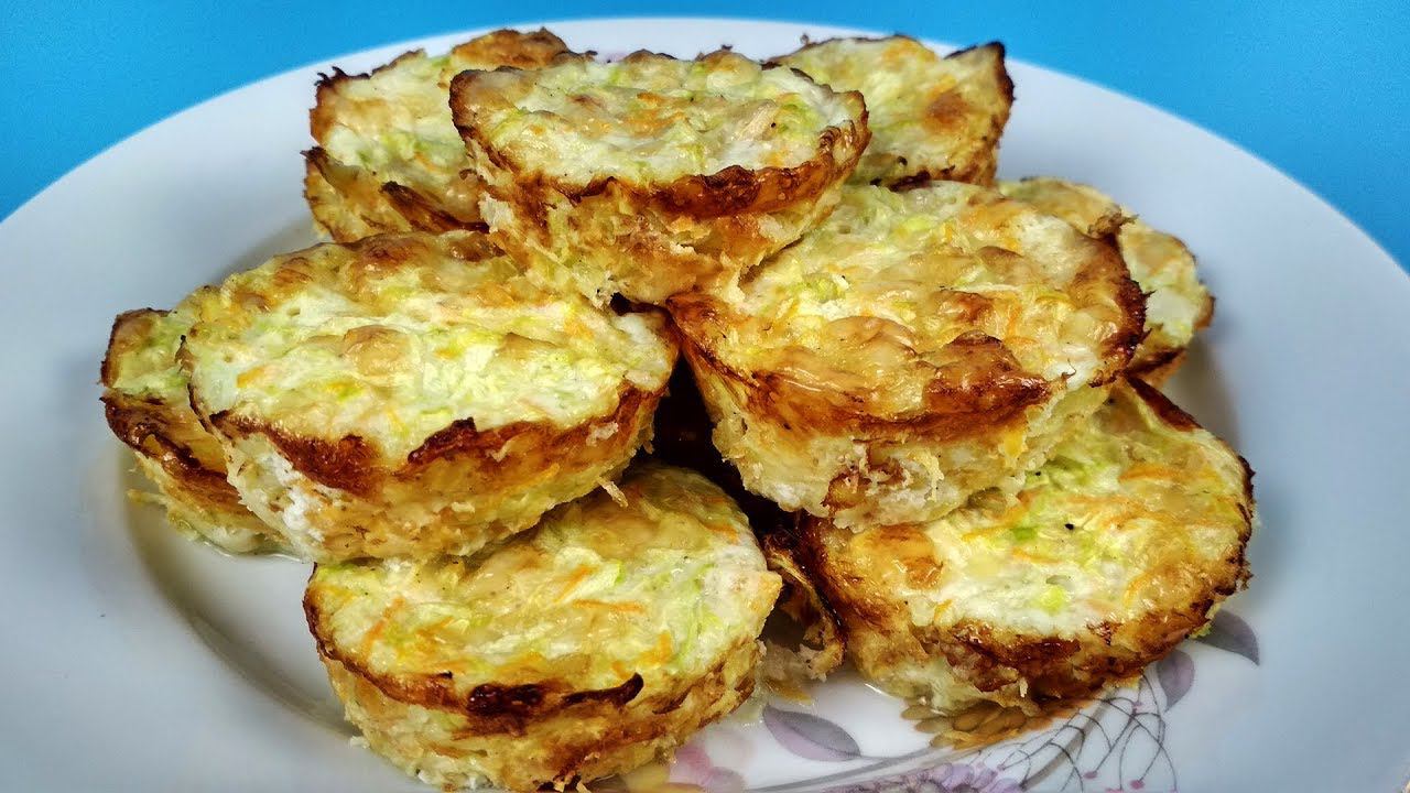 Кексы из молодых кабачков без муки для пп | Просто Кухня - Выпуск 72