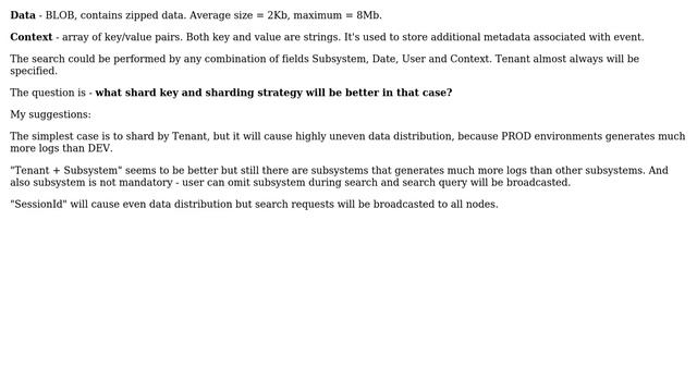 Databases: MongoDB as a log storage. Choosing shard key смотреть онлайн