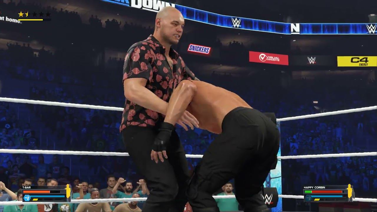 WWE2K23 T-Bar vs Happy Corbin смотреть онлайн