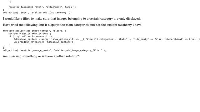 Wordpress: Custom taxonomy filter for media смотреть онлайн
