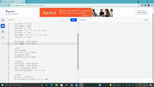 Strings in C | Character Array | Very Important Session for Beginners | Must watch | For all Exams смотреть онлайн