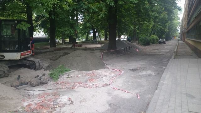 Строительство сквера Энергетиков в Калининграде смотреть онлайн