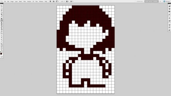 How to Draw Frisk Pixel Art 8-Bit - Drawing Undertale Pixel Art Tutorial