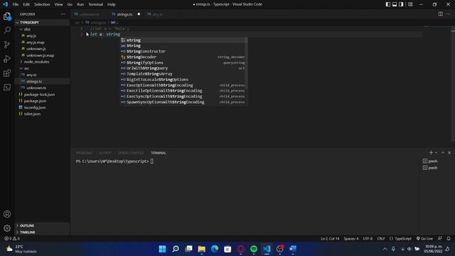 Tipos de variables en Typescript - String смотреть онлайн