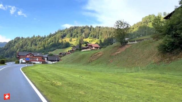 Driving in Switzerland ??Gstaad is favorite village of the rich and famous / Swiss Trip смотреть онлайн