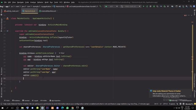 8. Shared Preferences kotlin смотреть онлайн