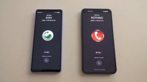 Sony Xperia vs Nothing Phone Incoming Call