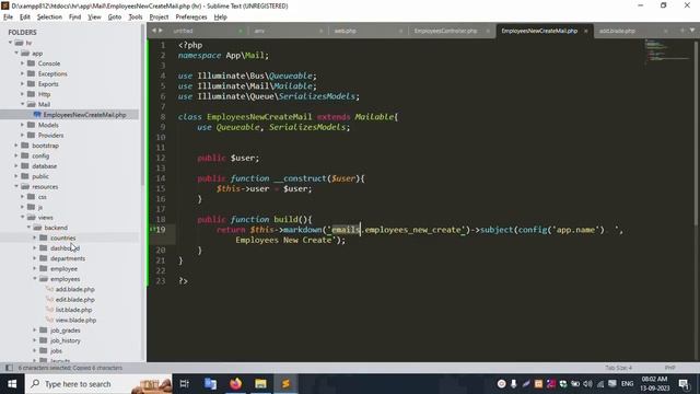 #65 - HR Employee new registration email sends employee login detail | Human Resources in Laravel 1 смотреть онлайн