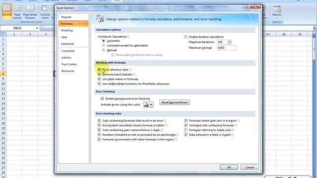 How to reset column labeling? | Excel 2007 смотреть онлайн