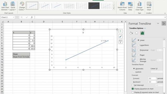 How to find the slope in Excel смотреть онлайн