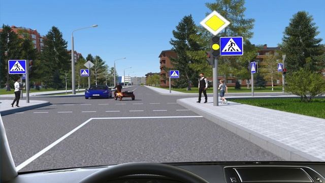 Проезд перекрёстка. ПДД