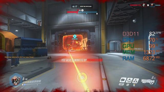 GeForce GT 1030 -- Intel Core i3-4160 -- Overwatch FPS Test смотреть онлайн