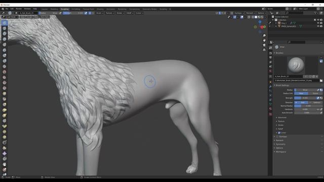 Blender sculpting fur. How to sculpt hair and fur in Blender? #blender смотреть онлайн