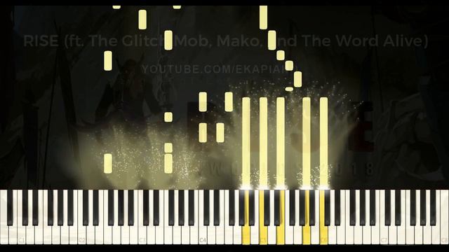 Rise League of Legends Music - The Glitch Mob Mako & World Alive Piano Cover (ACOUSTIC INSTRUMENTAL смотреть онлайн