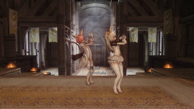Skyrim Elin dance - Galaxias, Bad Apple, Bopeep смотреть онлайн