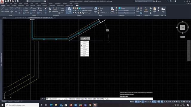AutoCAD 2020 Ders 23, Görünüş çizimi, Bölme/Divide ve Açı ölçme/Angle komutları смотреть онлайн