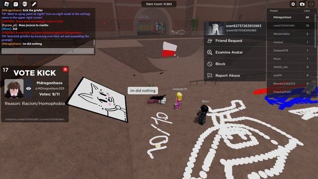 False kick report // Spray Paint Roblox смотреть онлайн