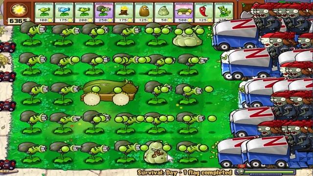 99999 Gatling Pea Cob Cannon vs Gargantuar - Plants vs Zombie смотреть онлайн
